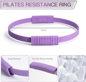 Anneaux de <span class=keywords><strong>Pilates</strong></span> Magic Circle pour la tonification des cuisses internes, des <span class=keywords><strong>bras</strong></span> et du tronc, <span class=keywords><strong>anneau</strong></span> d'exercice de fitness - Product Image 6
