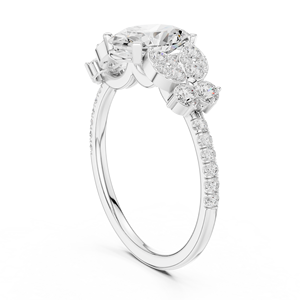 Anillo de Diamantes Moderno de 14Kt, 18Kt y 22Kt, Creados en Laboratorio, para Mujer, Chapado en Rodio, Elegante, para Boda, Compromiso, Joyería Nupcial - Product Image 3