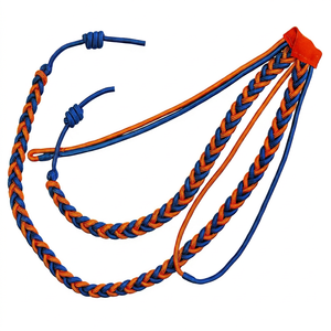 Hilo grande de color naranja y azul Polizei Luxemburg para uniformes militares, ropa ceremonial, atuendos de gala y accesorios decorativos. - Product Image 1