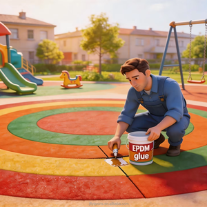 Granulés de caoutchouc EPDM, absorption des chocs élastique pour les surfaces de terrains de sport, de pistes de course et de jardins d'enfants - Product Image 1