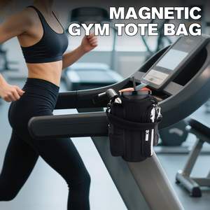 Sac de sport léger en néoprène de luxe OEM avec fermeture éclair magnétique, sangle réglable en polyester, porte-bouteille d'eau, poche pour téléphone - Fitness - Product Image 3