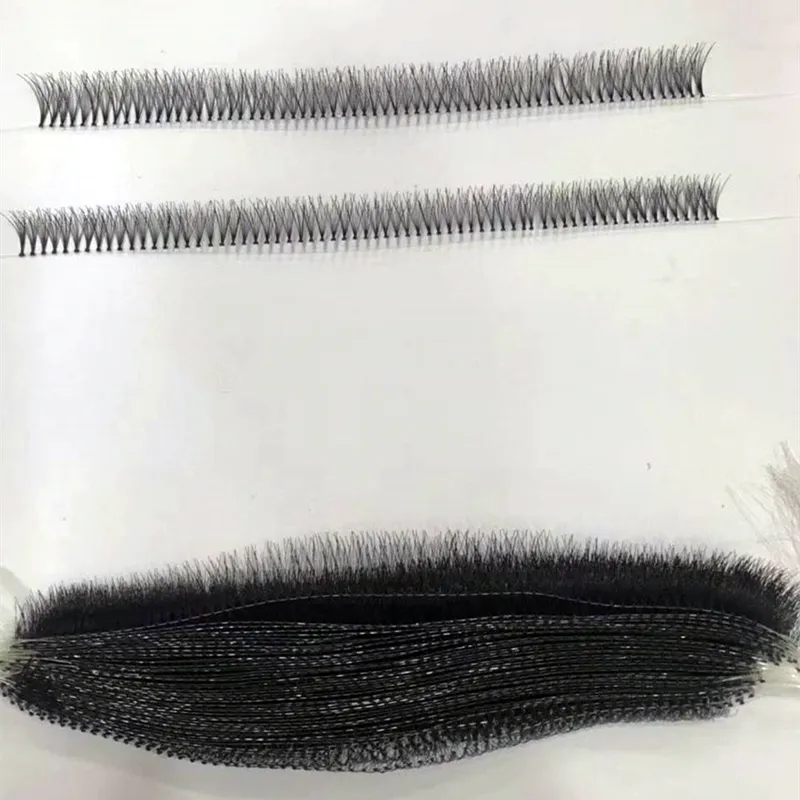 Hot Koop Knot Gratis Individuele Wimpers Premade Volume Fan Wimpers Knoop Gratis Wimpers 10P 8 Mm 10 Mm 12mm 14Mm 16Mm Draad Lash