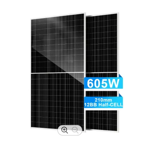 Panel de energía solar monocristalino, 550 w, 540w, 500w, 450w