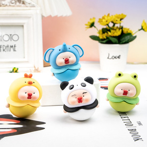Yu Mo Craft Bobo Tumbler Cute Pet Resin Ornament Creative Figurine Desk <b>Decoration</b> Gift Set - Product Image 1