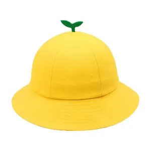 Yeni toptan çocuk sevimli sarı güneş şapkası tur oyna bahar gezisi araştırma şapka göz alıcı ilkokul öğrencileri şapka