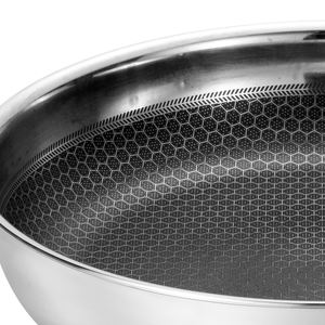 Padella Triplo Strato in Acciaio Inox 304 da 48cm/20cm, Professionale Premium Giapponese, Antiaderente per Crêpes, Base a Induzione 1-2L - Product Image 5