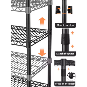 Peso Capapcity100kg Estantes electrochapados Apilamiento Equipo de almacén Estante de <span class=keywords><strong>metal</strong></span> con ruedas Estante de almacenamiento de garaje - Product Image 5