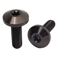 Baut Titanium GR5 M5*16mm Kepala Payung Hitam Baut Torx Dalam Harga Pabrik Baut Kepala Tombol Plum Dalam