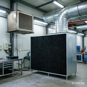 Éponge filtrante au charbon actif imprégné, matériau absorbant les odeurs, support filtrant au charbon pour système de purification d'air - Product Image 4
