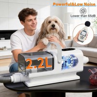 Tondeuse multifonctionnelle silencieuse en acier inoxydable et plastique de 2,2 L, rechargeable et écologique, pour toilettage des animaux – Meilleure vente