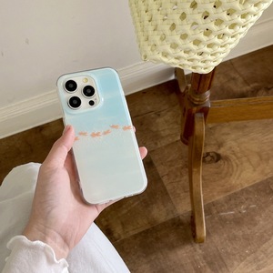 Funda de Teléfono de Doble Capa con Diseño de Pez Koi Azul Degradado para iPhone 17 Pro Max 16 15 14, Verano, para Mujer - Product Image 3