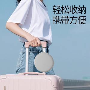 Almohada de Viaje en Forma de U de Espuma Viscoelástica Gris con Amarillo, Soporte Portátil para el Cuello para Avión, Oficina y Siesta - Product Image 3