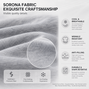 เสื้อยืดโอเวอร์ไซส์ผู้ชายผ้า Sorona เย็นสบาย ระบายอากาศดี ให้ความรู้สึกเย็นสบายเหมือนน้ำแข็ง แขนสั้น ป้องกันการเป็นขุย ทรงหลวม สวมใส่สบาย เหมาะสำหรับฤดูร้อน - Product Image 2