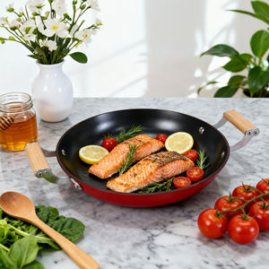 Sartén de Hierro Fundido con Revestimiento de Esmalte Ligero de Doble Asa Profesional al por Mayor con Certificación LFGB - Product Image 1