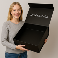 Boîte d'Emballage de Vêtements Premium OEM avec Impression de Logo | Kit de Boîte Cadeau Pliante Durable LionwrapacK Fournisseur de Marque de Luxe