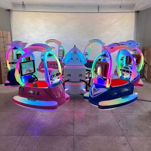 Equipo de Juegos Infantiles para Exteriores, Carrusel de Caballos con Capacidad para 6 Personas, Carrusel de Monedas para Niños - Product Image 1