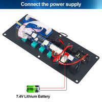 Decodificador de Audio VIRE TWS, Mini Placa Amplificadora de Potencia de Doble Canal con Batería de Litio de 7.4V para Uso en Exteriores