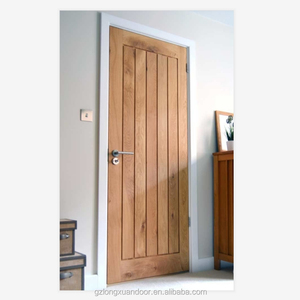 Portes d'entrée en bois massif naturel de Maurice - Design minimaliste en panneaux de <span class=keywords><strong>meranti</strong></span> à lattes verticales, finition imperméable - Product Image 6