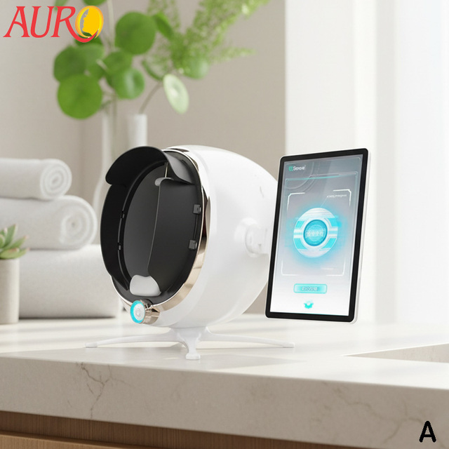 For High End Beauty Salon 8 Spectrum 3D Facial Skin Scanner with 14 Skin Analysis Detections
