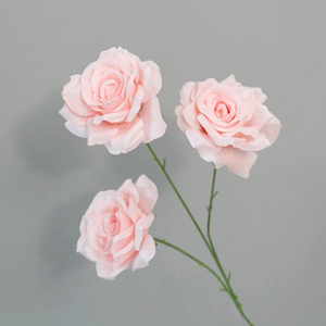 Pink cabang Magnolia buatan untuk Festival Musim Semi dekorasi merah muda mawar gantung untuk Hari Ibu Paskah Natal