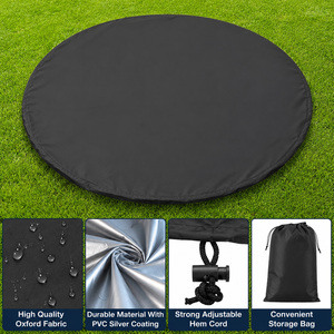 Housse de protection pour <span class=keywords><strong>spa</strong></span> <span class=keywords><strong>gonflable</strong></span> extérieur, ronde, 420D Oxford, imperméable, coupe-vent, anti-UV, toutes saisons - Product Image 3