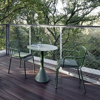 Ensemble de chaise de Table basse en métal rustique nordique combinaison de banc de Table en fer extérieur pour balcon cour hôpital hôtel utilisation de loisirs