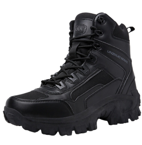 Bottes de randonnée en daim pour hommes TSB22, imperméables, pour toutes les saisons, couleur beige, bottes tactiques à tige haute - Product Image 3