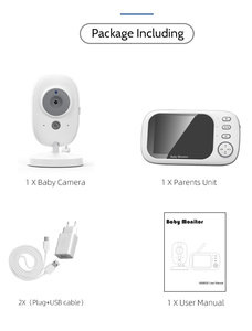 Babyphone intelligent avec caméra vidéo HD 720P, écran couleur 3,5 pouces, longue portée 300m, caméra de surveillance <span class=keywords><strong>pour</strong></span> bébé <span class=keywords><strong>pour</strong></span> la sécurité à domicile et en crèche - Product Image 6
