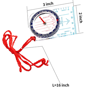 Đi bộ đường dài Backpacking Navigation Backpacking orienteering thước bản đồ quy mô la bàn cho bản đồ đọc sách - Product Image 3