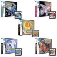 Kotak Kemasan Kartu Game Berkualitas Tinggi Baru untuk Konsol DS 3DS 2DS dengan Desain Hati Emas Perak