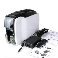 Imprimante de cartes d'identité/cartes PVC Zebra ZC100 recto verso, impression couleur 300 dpi, interface USB, en stock