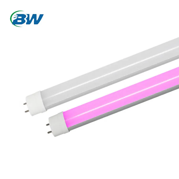Pink meat T8 led tube CRI98 AC85-265V led fluorescence lamp for supermarket