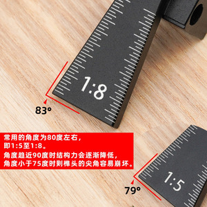 Aluminum Alloy Dovetail Marking <b>Gauge</b> 65x23x20mm High Accuracy Woodworking Tool For Tenon Joinery - Product Image 4