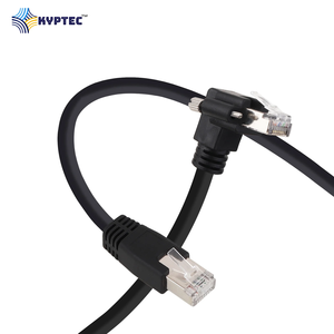 GigE Machine Vision Camera <b>Cable</b> CAT6 RJ45 Screw <b>Lock</b> Right Angle Down Connector Stable Data Network <b>Cable</b> - Product Image 5