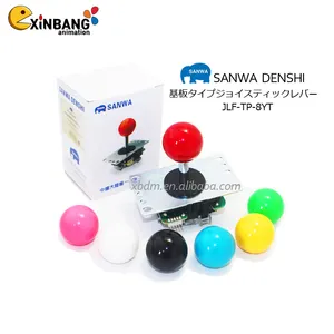 Часовой механизм: японский джойстик Sanwa JLF-TP-8YT с дутая крыша для машины работающие от монет аркадный джойстик