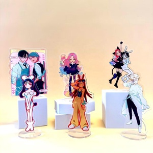 Expositor de acrílico OEM/ODM de doble cara para anime, con personajes de Ivan, Luka, Sua, Hyuna, Till, Mizi, para escritorio, coleccionable. - Product Image 1