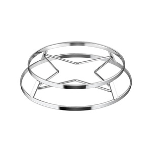 Escurridor de Cocina de Acero Inoxidable de Doble Capa, Redondo, Aislante del Calor, para Ollas y Sartenes - Product Image 1