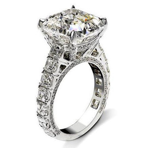 Anello Geometrico in Argento con Zirconi per Donne, Stile da Ufficio, Gioiello da Dito alla Moda - Product Image 1