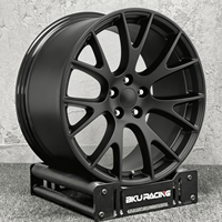 Jantes Bku forgées 5x115, 20, 21, 22 pouces, concaves personnalisées, noir satiné, alliage, jantes de course pour Dodge Challenger SRT Hellcat Charger