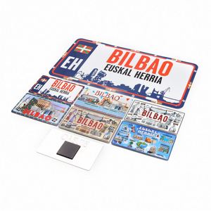 Imán de nevera con diseño de matrícula americana con bandera de estado, estilo cartel metálico, personalizado OEM para turistas - Product Image 4
