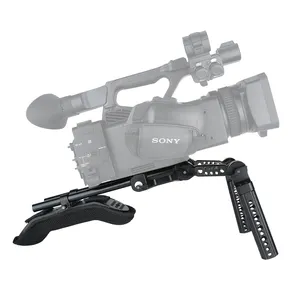 Niceyrig Universal DSLR Kamera Schulter Rig Kit 15mm Rod Support System mit Rosette Käse Griff