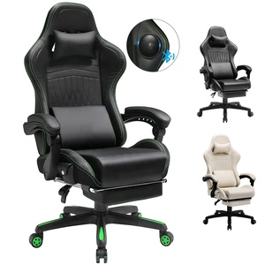Bon marché Offres personnalisées Fauteuil de jeu <span class=keywords><strong>Scorpion</strong></span> Pro en cuir PU noir pour joueurs Repose-pieds Ordinateur PC Jeu Sillas avec haut-parleurs - Product Image 1