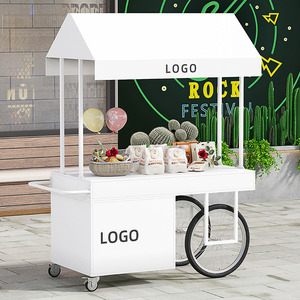 Internet Celebrity Mobile Stall <b>Cart</b> Utility <b>Cart</b> for Street Vending Hotel Exhibition Shopping Mall Flower <b>Cart</b> Specialty Store - Product Image 1
