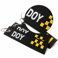 Embroidered Key Chain Wholesale Promotional Design Custom Brand Name Logo Fabric