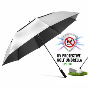 Wholesale Promotional Golf <b>Umbrellas</b> <b>Windproof</b> Pongee 130cm Diameter Semi-Automatic Opening Customizable for Business Gifts - Product Image 6