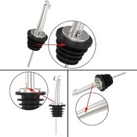 Accessoires de barman de bar Bec verseur Bouteilles d'alcool Bec verseur de liqueur Bec verseur Becs verseurs de vin à vitesse conique en acier inoxydable
