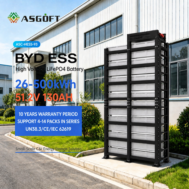ASGOFT All in One Indoor ESS Cabinet 30KW 50KW Inverter 100kWh 200Kwh Solar Battery Pack Lithium Solar Energy Storage System
