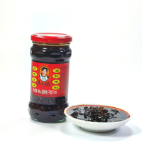 Sauce et pâte de piment de soja Laoganma chinoise célèbre en gros, bouteille de 280g, assaisonnement épicé certifié HACCP