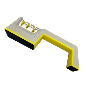 Afilador de cuchillos manual de acero de tungsteno de tres secciones, herramienta de afilado manual de múltiples granos para uso doméstico - Product Image 2