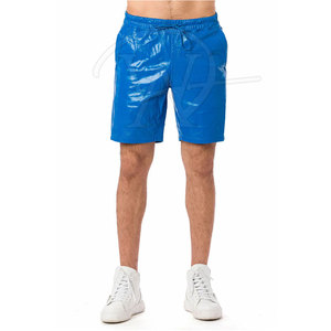 Haute qualité High Street Style hommes Shorts en cuir motif solide plaine teint écologique séchage rapide prix de gros pas cher - Product Image 4